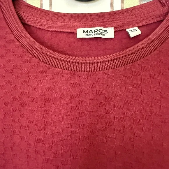 MARCS Burgundy Short Sleeve Tee - Picture 2 of 2